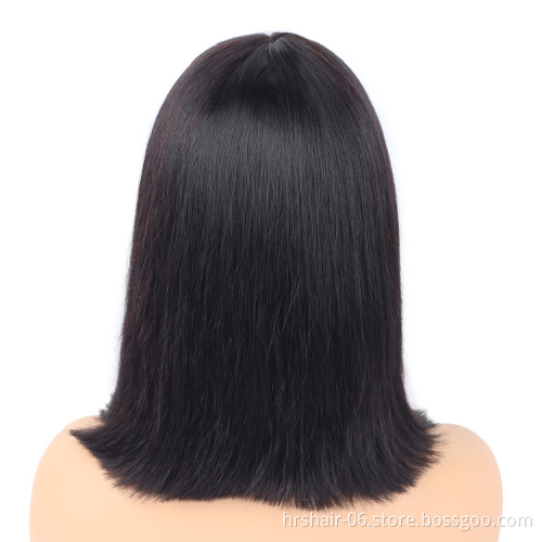 Finger Wave bob Wig with bangs ,  8A 9A 10A finger wave  100% human wigs